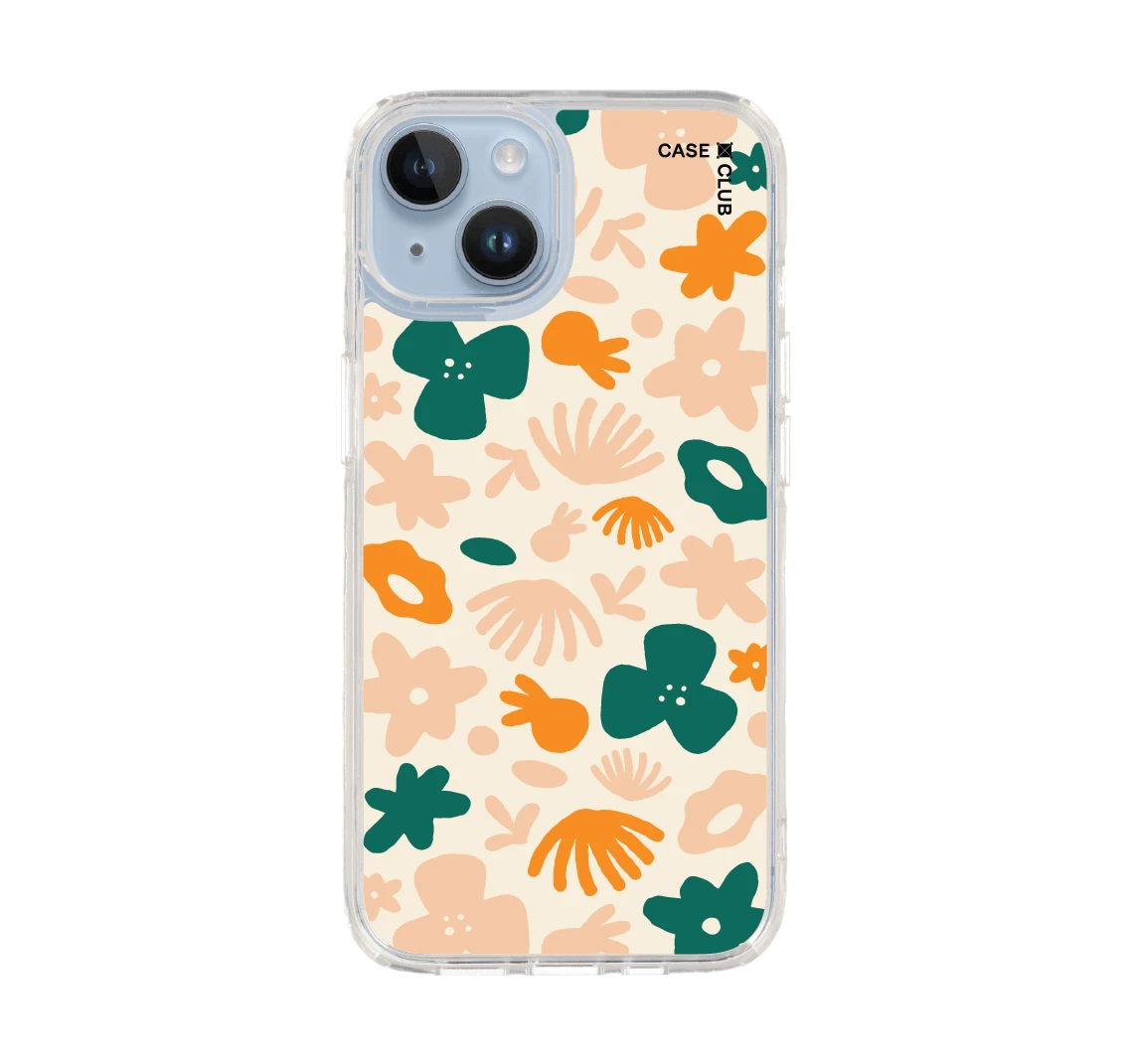orange flower pattern